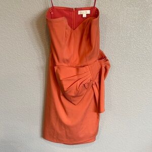 ERIN by Erin Fetherston Strapless Dress in Bold Orange